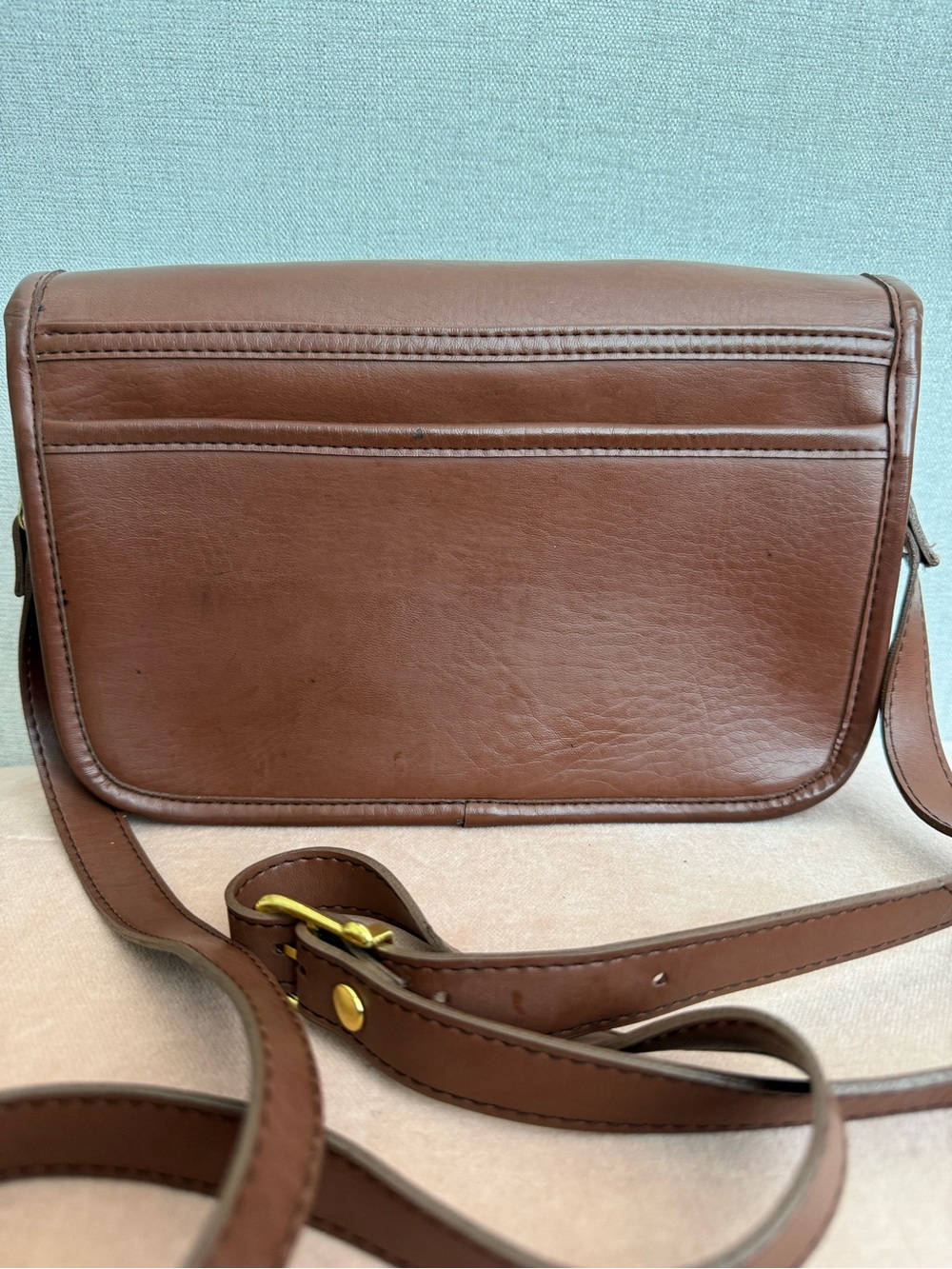Vintage Coach Penny Pocket Purse Bag Brown Glove Tanned Leather USA - Picture 2 of 16